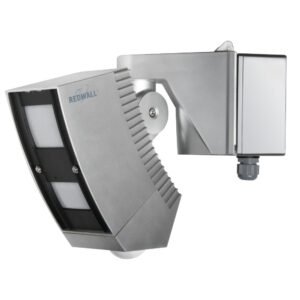 Detector de miscare exterior dual PIR Optex REDWALL-V SIP-404/5-IP-BOX, 40×4 m, 24 zone, antimasking, creep zone, IP/PoE