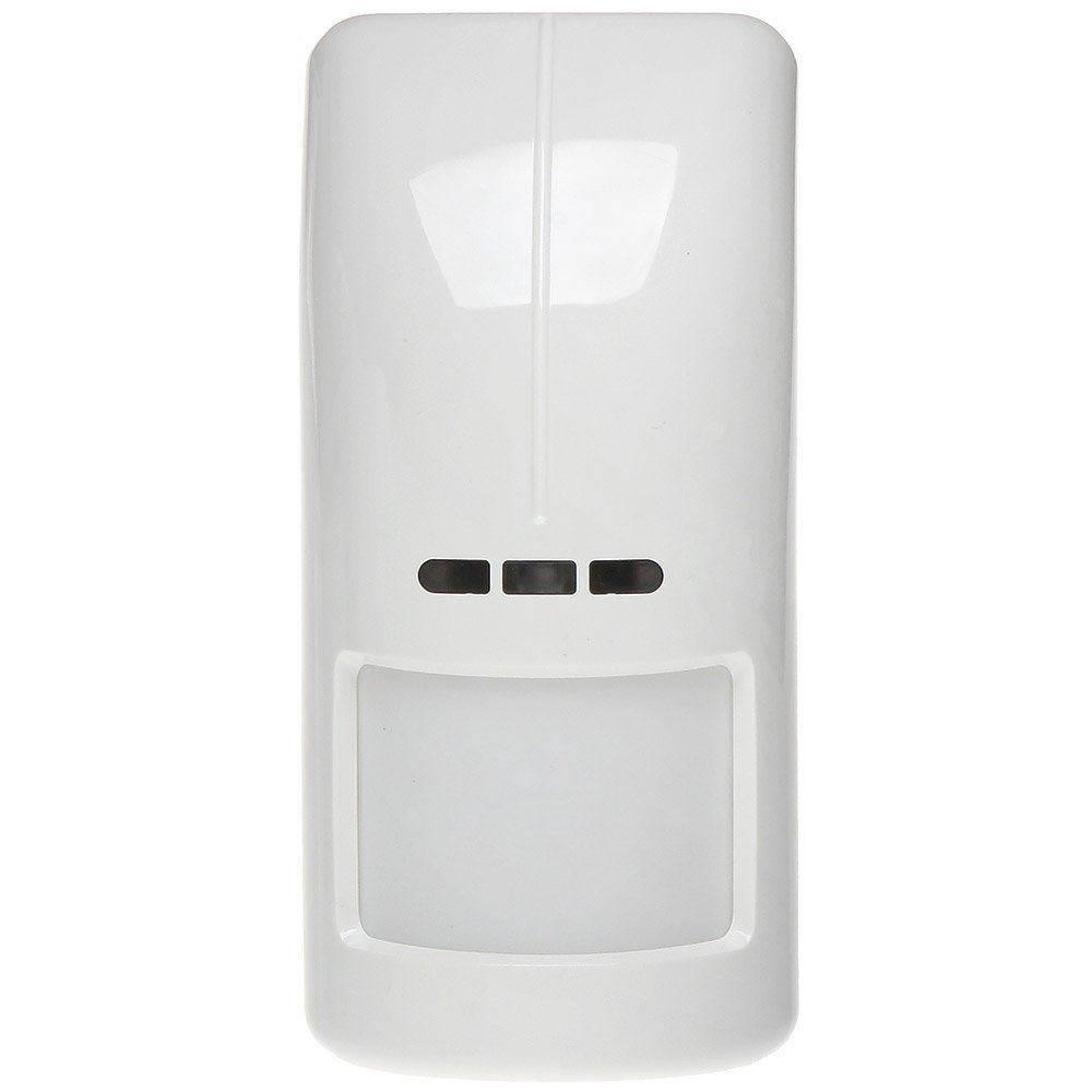 Detector de miscare wireless exterior dual-tech PIR Satel Be Wave AOD-210, 868 MHz, RF 2000 m, senzor temperatura si lumina, microunde, 16×16 m, tamper, pet immunity, autonomie 2 ani, alb