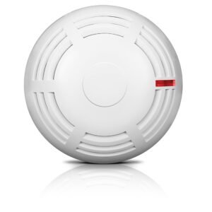 Detector optic de fum adresabil Satel DRP-400, 54 – 65 grade, ajustabil, compatibil cu ACSP-402
