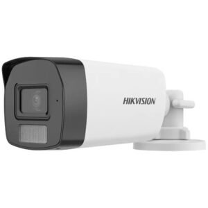 Camera Dual Light Turbo HD Hikvision DS-2CE17D0T-LFS, 2MP, lentila 2.8mm, IR 40m, lumina alba 40m, microfon, IP67