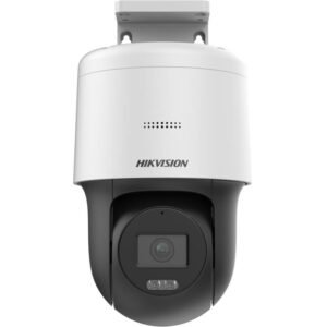 Camera IP mini Speed Dome Hikvision DS-2DE2C200MW-DE-F1-S7, 2 MP, lentila 2.8 mm, IR 30m, lumina alba 30m, microfon, slot card, PoE, IP66