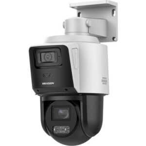 Camera PTZ TandemVu Hikvision DS-2SE3C410MWG-E14, 4+4MP, lentila 2.8mm si 5.76 – 57.6 mm, 10x, DarkFighter, IR 80m, PoE+, IP66