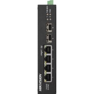Switch 4 porturi Gigabit PoE, 2 porturi uplink SFP – HIKVISION DS-3T0506HP-E-HS