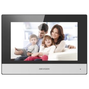 Monitor videointerfon 7″ color Hikvision DS-KH6320-TE1; ecran LCD 7″ color cu touch screeen, rezolutie ecran 1024