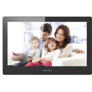 Monitor videointerfon WIFI modular 10″ color Hikvision DS-KH8520-WTE1/EU; ecran LCD 10″ color cu touch screeen, rezolutie ecran