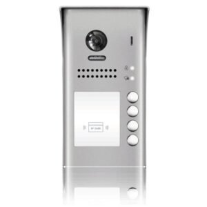 Panou video color de apel exterior DT607-ID-S4, conexiune pe 2 fire, camera WIDE ANGLE 170 , pentru 4 abonati, control acces
