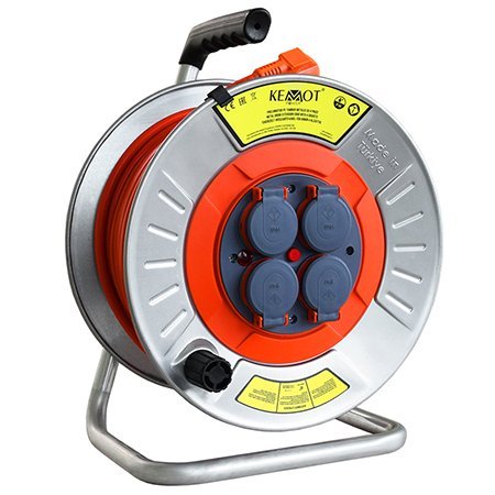 Tambur prelungitor electric metalic 3×2.5mm 40m E-PSM25T40