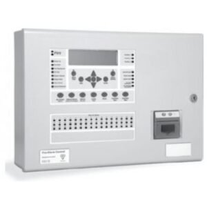 Centrala de incendiu cu 2 bucle Kentec ENH63002 14P* cu 0 LED-uri de zona, montaj ingropat, fara cheie de activare, cu imprimanta