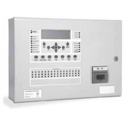 Centrala de incendiu cu 2 bucle Kentec ENH63002 14P* cu 0 LED-uri de zona, montaj ingropat, fara cheie de activare, cu imprimanta
