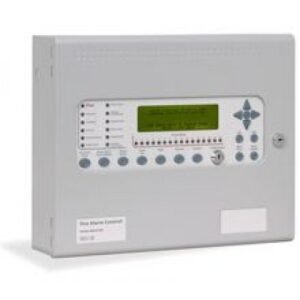 Centrala de incendiu cu 2 bucle Kentec ENSH63162 14* cu 16 LED-uri de zone, montaj ingropat, cu cheie de activare