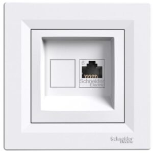 Priza de date RJ45 cat.6 UTP Schneider Asfora EPH4700121, alb