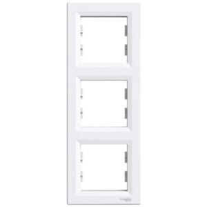 Rama verticala 3 posturi Schneider Asfora EPH5810321, alb