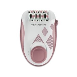 Epilator Rowenta Skin Spirit EP2900F1  2 trepte de viteză  24 pensete  sistem de ghidare  sistem de masaj cu bile  roz