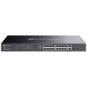 Switch Gigabit Easy Managed Omada ES220GMP cu 20 de porturi si 16 porturi PoE+