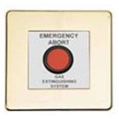 Comutator pentru anularea eliberarii gazului extinctor Advanced Electronics Exp-004-002 placuta protectie inox