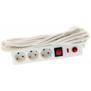 Prelungitor 3 prize, 3m cu protectie 3×1.5mmp, Well EXTS-3S3M-PROT/03-WL