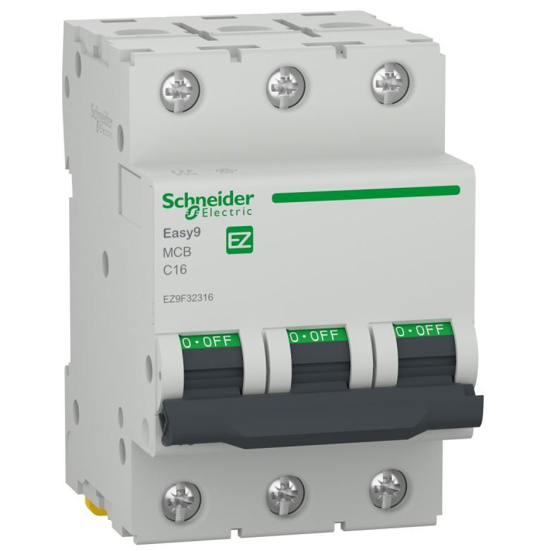 Siguranta automata Easy9 3P 16A 4500A curba C Schneider EZ9F32316