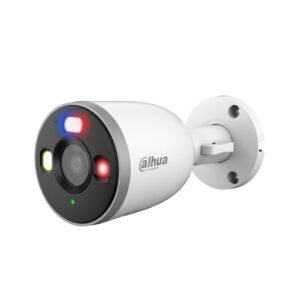 Camera supraveghere IP WiFi6 exterior cu iluminare duala Dahua F5D-PV, 5MP, 2.8 mm, IR/lumina alba 30 m, slot card, detectie om/vehicul cu AI, alarma sonora si luminoasa, microfon si difuzor