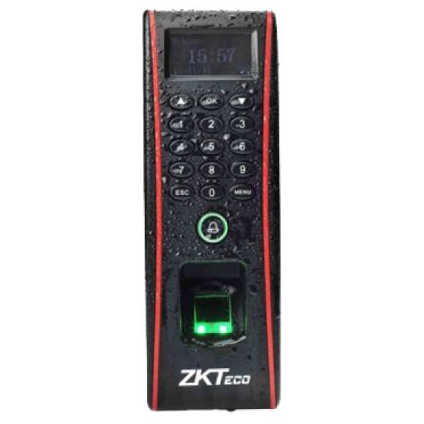Controler de acces cu functie de pontaj, cu cititoare de amprente si de cartele incorporate ZKTeco FPA-1700