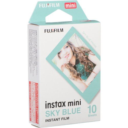 Fujifilm set 10 bucati film instant Sky Blue pentru aparat foto Instax Mini – Default Title