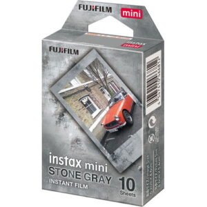 Fujifilm set 10 bucati film instant Stone Grey pentru aparat foto Instax Mini – Default Title