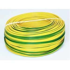 Rola 100m conductor masiv din cupru FY 4 (H07V-U) galben/verde