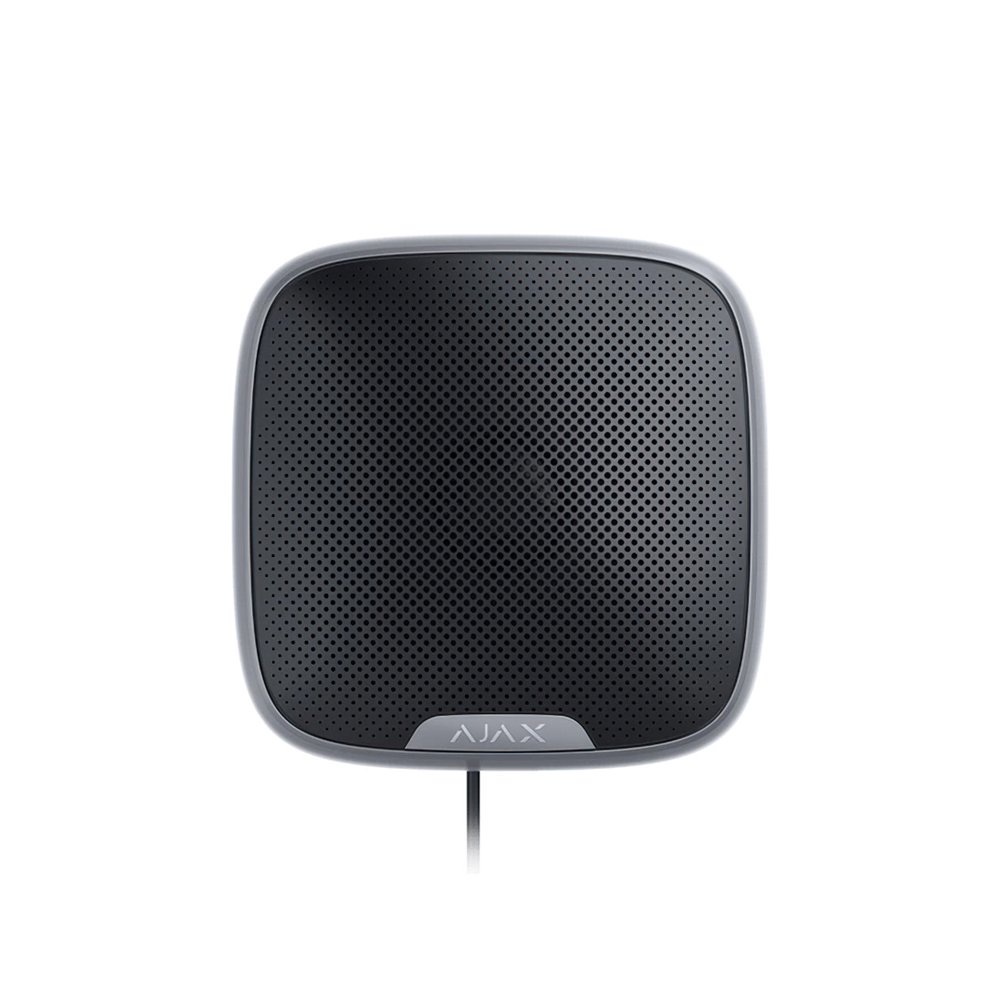 Sirena de exterior cu LED Ajax STREETSIREN FIBRA BL, 113 dB, 2000 m, IP54