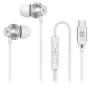 Casca stereo cu mufa tip c – alb Forever GSM187600
