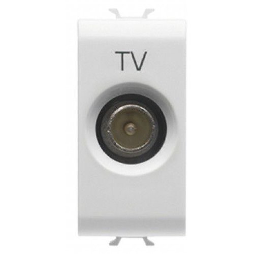 Priza tv directa 1M Gewiss Chorus GW10361, alb