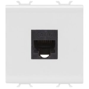 Priza date RJ45 Cat.6 UTP 2 module Gewiss Chorus GW10435, alb