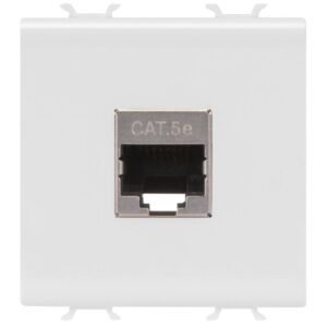 Priza date RJ45 Cat.5e FTP 2 module Gewiss Chorus GW10436, alb