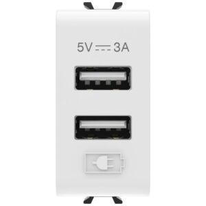 Sursa alimentare usb 1 modul Gewiss Chorus GW10447 , alb