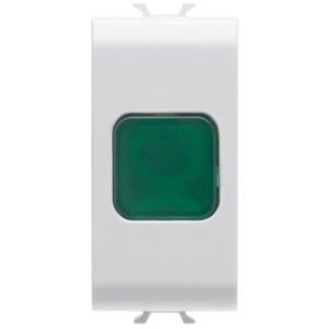 Lampa de semnalizare verde 1 modul Gewiss Chorus GW10622