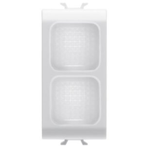 Lampa de semnalizare dubla transparenta Gewiss Chorus GW10628, alb