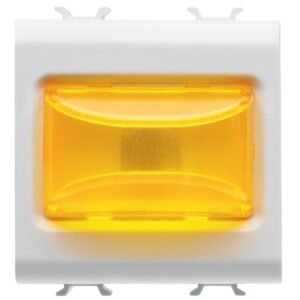 Lampa semnalizare reliefata portocalie 2 module 12V ac/dc / 230V ac Gewiss Chorus GW10634