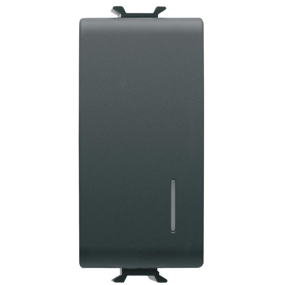 Intrerupator cap scara 1 modul Gewiss Chorus GW12052, 1P 16AX, iluminare, negru satin