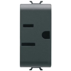 Priza 1M standard USA Gewiss Chorus GW12286, negru satin