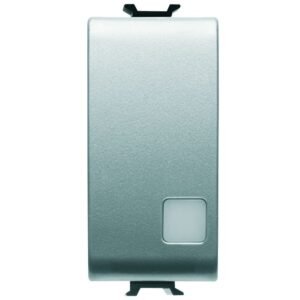 Intrerupator simplu cu led 1 modul Gewiss Chorus GW14003, titan