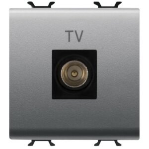 Priza tv de capat 2 module Gewiss Chorus GW14367, titan