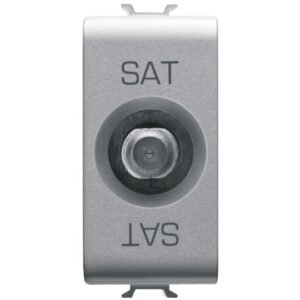 Priza TV/SAT de trecere 5dB 1 modul Gewiss Chorus GW14372, titan