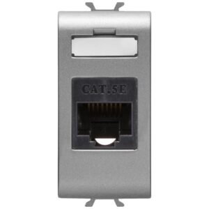Priza date RJ45 UTP 1 modul Gewiss Chorus GW14421, titan