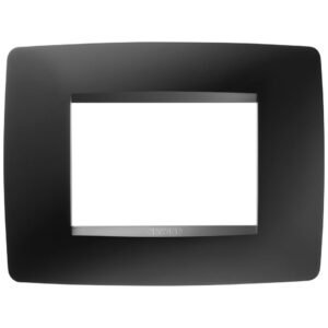 Rama ornament 3 module Gewiss Chorus One GW16103VN, negru satin