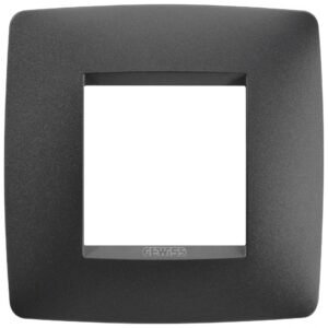 Rama ornament 2 module Gewiss Chorus One GW16122VN, negru satin