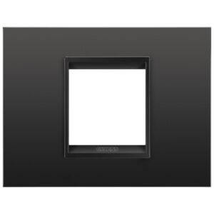 Rama ornament 2 module Gewiss Chorus Lux GW16202XM, negru satinat monocrom