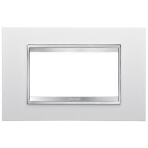 Rama ornament 4 module Gewiss Chorus Lux GW16204TB, alb