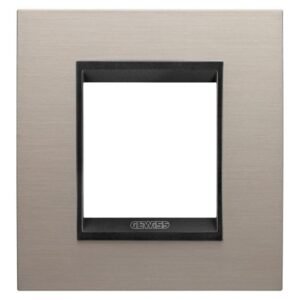 Rama ornament 2 module Gewiss Lux International GW16222WS, aluminiu
