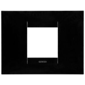 Rama ornament 2 module Gewiss Chorus Geo GW16402TN, negru toner