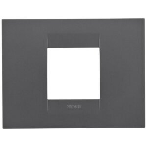 Rama ornament 2 module Gewiss Chorus Geo GW16402VN, negru satinat