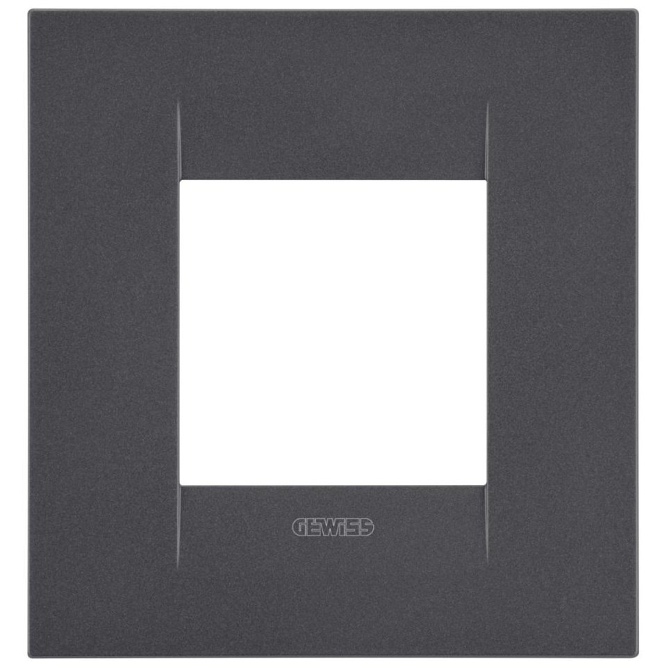 Rama ornament 2 module Gewiss Chorus Geo International GW16422VN, negru satin
