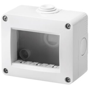 Doza aparenta 3 module IP40 gri Gewiss Chorus GW16503